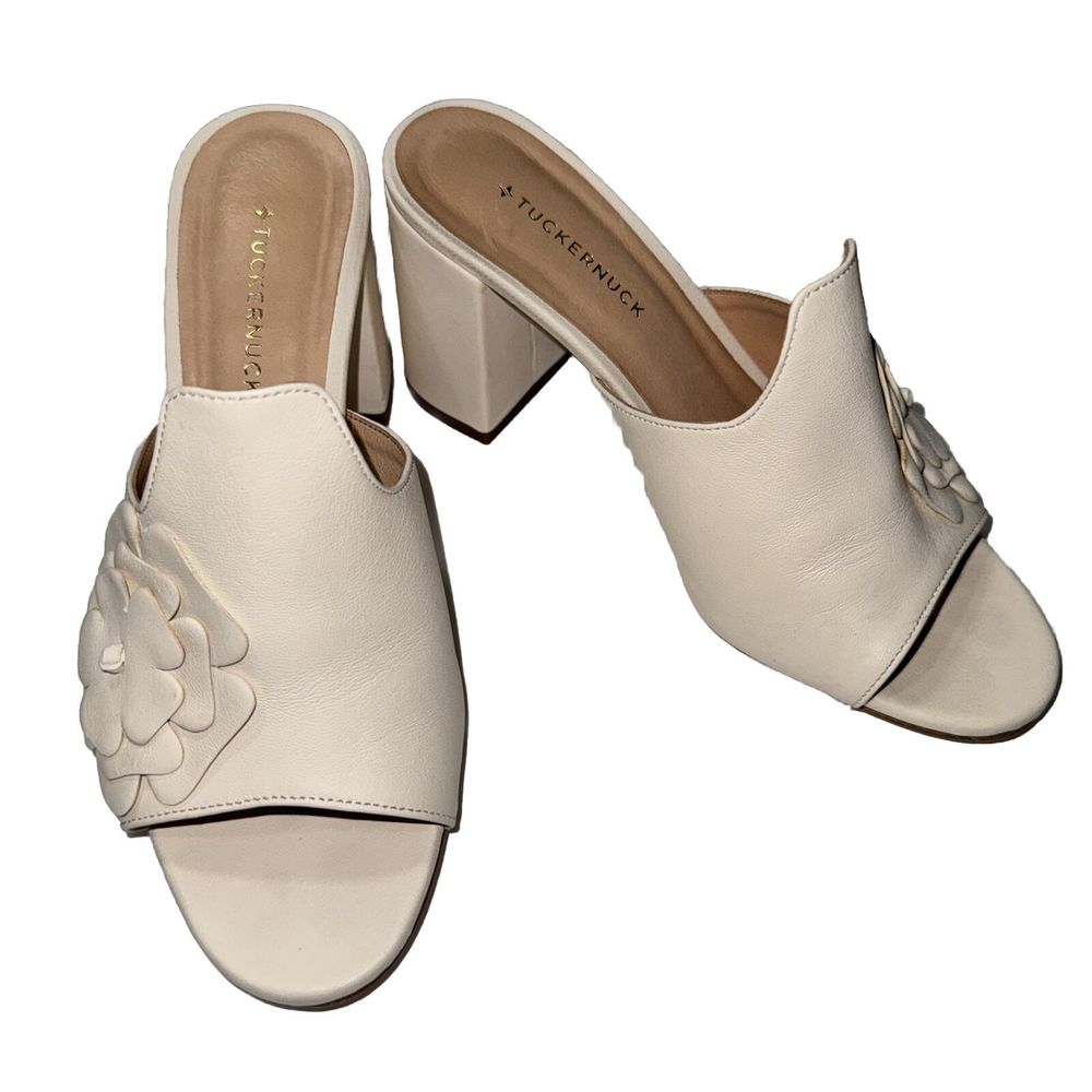 Tuckernuck Ivory Floral Heels